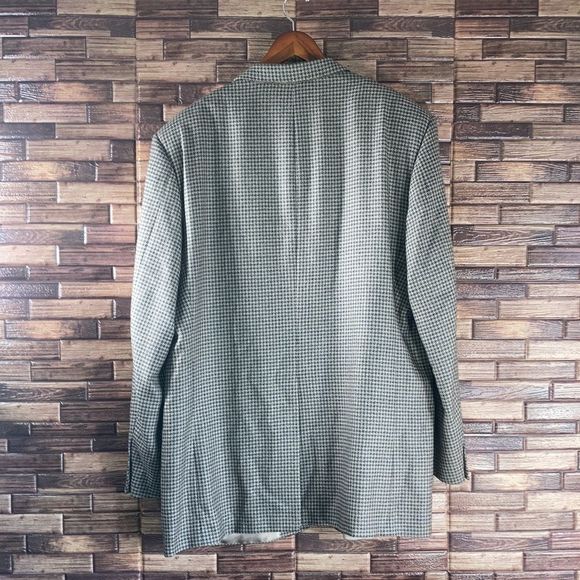 Vintage Mens Hickey Freeman Blazer Worsted Wool Silk & Cashmere blend Size 48L - Picture 3 of 10